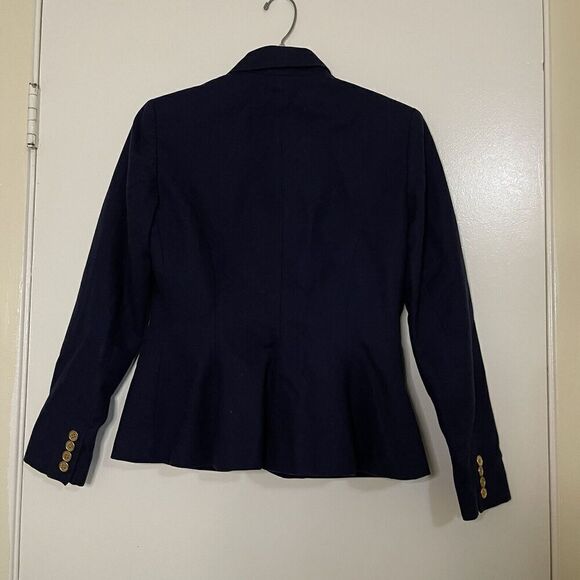 Ralph Lauren Gold Crest Logo embroidered Button Blazer Navy Rugby Academia XS - Picture 4 of 4